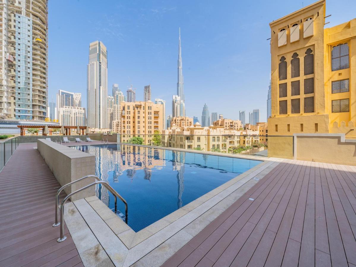 Nouveau Art Deco 3Br With Burj & Canal Views 두바이 외부 사진