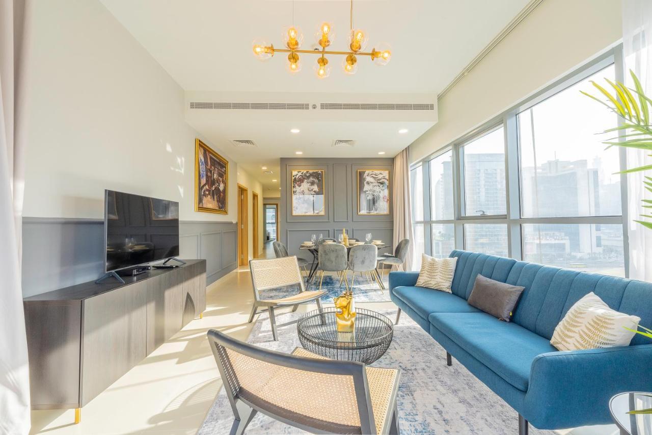 Nouveau Art Deco 3Br With Burj & Canal Views 두바이 외부 사진